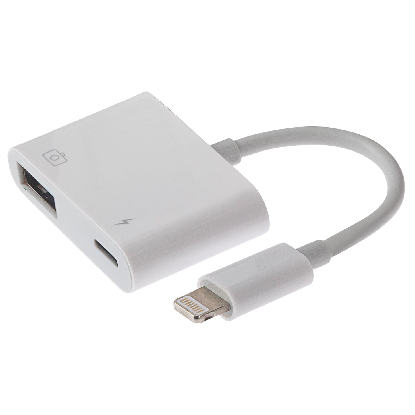 Lightning to USB-A Adapter with Charging Port - Maplin