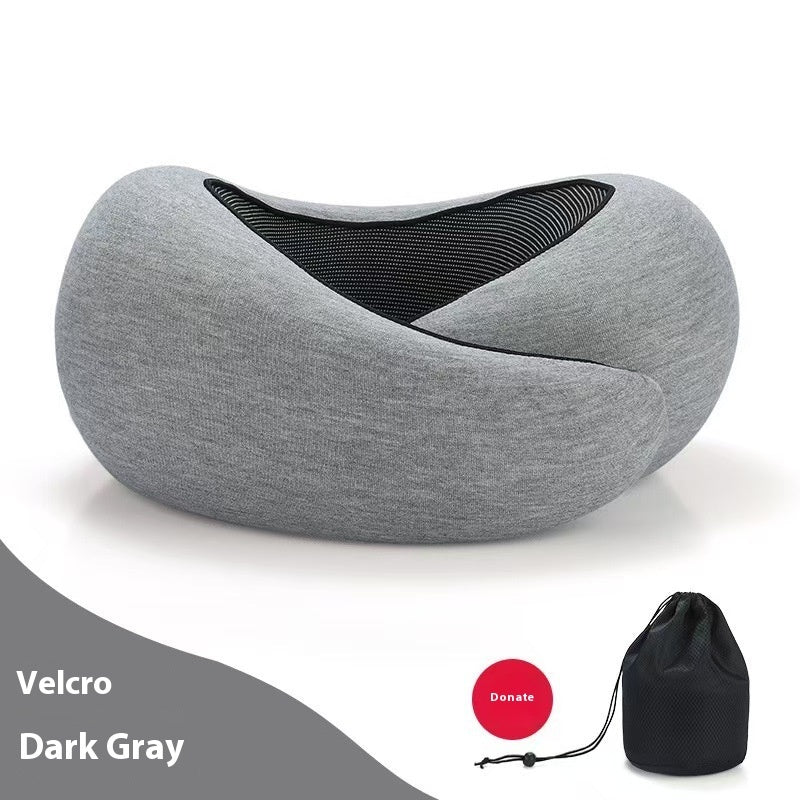 Oreiller de voyage cervical en mousse à mémoire de forme souple
