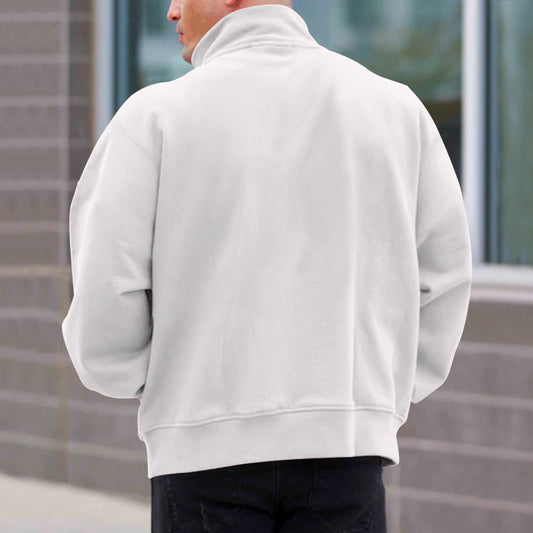Men's Fleece-lined Long Sleeve sweatshirt