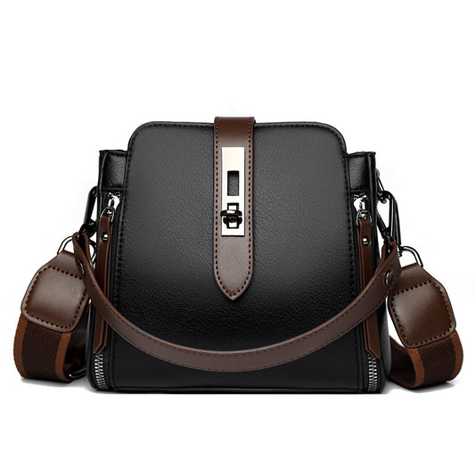 Soft Leather Bucket Handbag