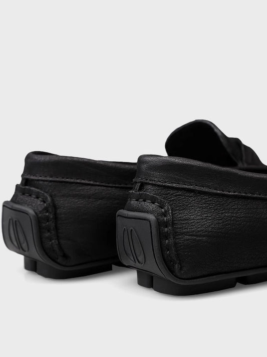 Genuine Leather Slip-on Lofter Peas