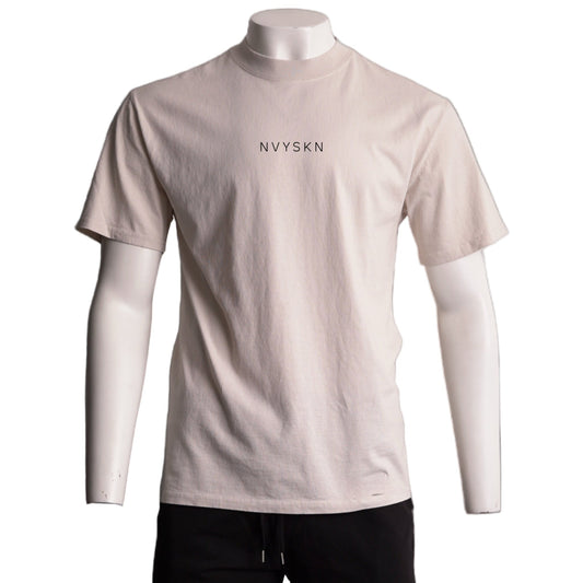 NVYSKN Mens Cotton Heavyweight T Shirt – Embossed Chest Edition