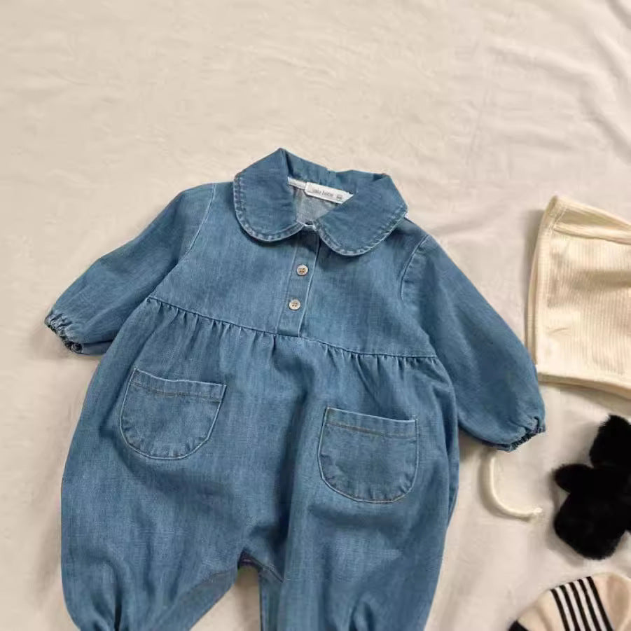 Combinaison mignonne à revers pour garçons et filles