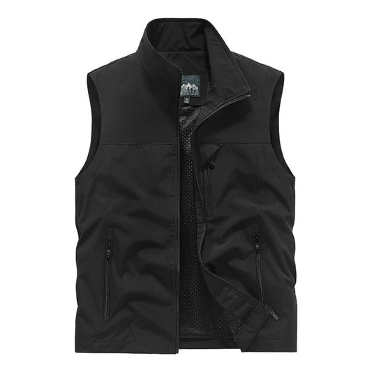 Mens Casual Stand CollarVest