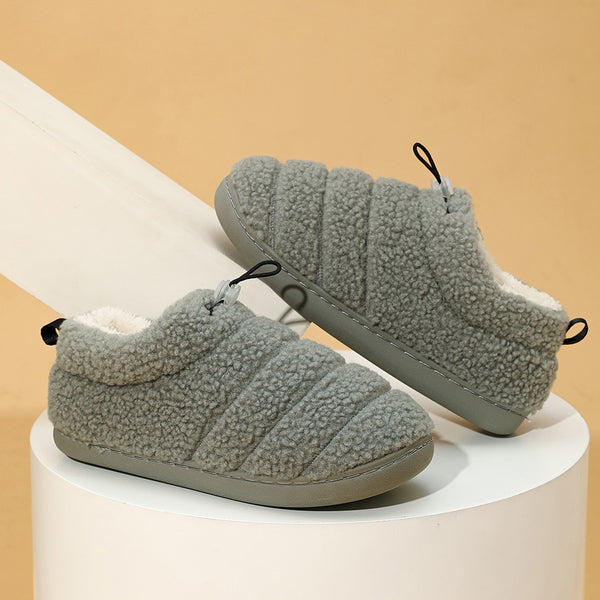 Linear Cotton Shoes Thickened Warm Non-slip - Stuffs & Savers