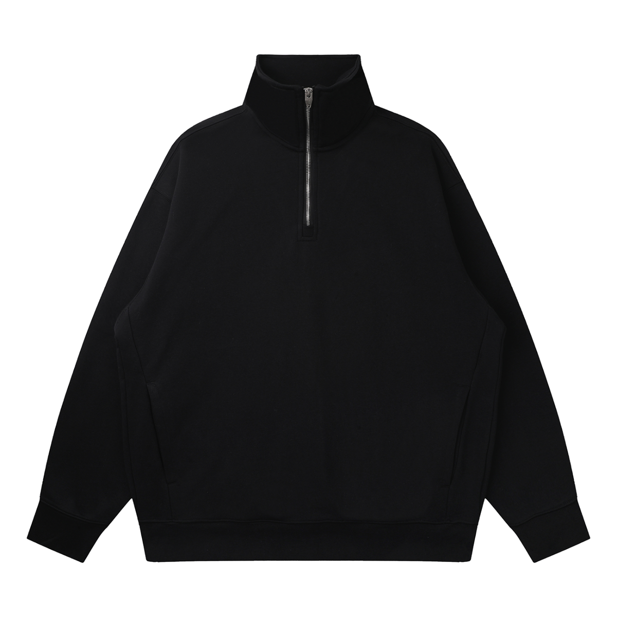 Quarter-Zip Drop Shoulder Sweatshirt