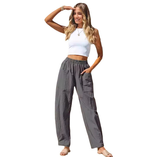 Women's Cotton Linen Casual Pants