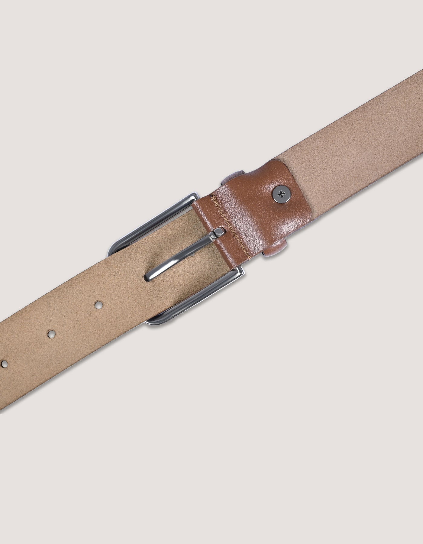 Ceinture formelle marron texturée
