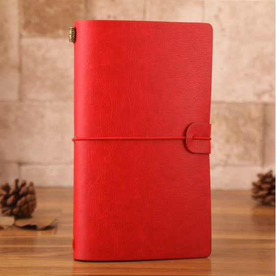Carnet de voyage vintage en cuir format A6