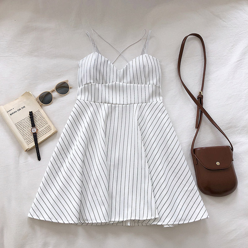 Robe d'été sans dos pour femme