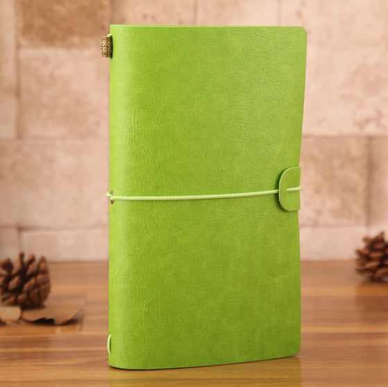 Carnet de voyage vintage en cuir format A6