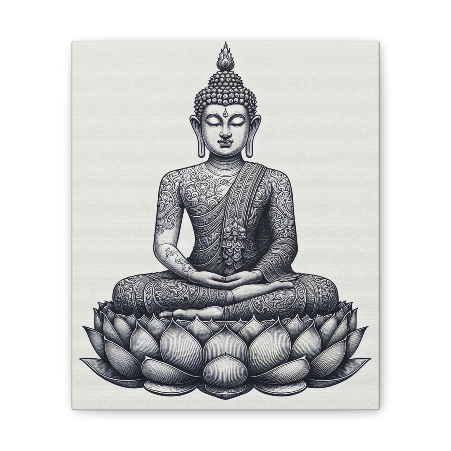 Meditative Buddha Canvas Print