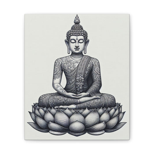 Meditative Buddha Canvas Print