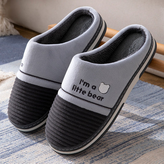 Men's Indoor Warm Non Slip Cotton Slippers