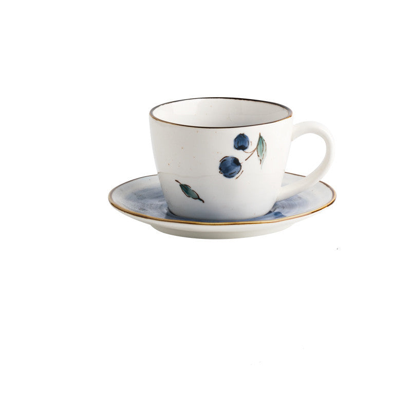 Tasse à café en céramique peinte