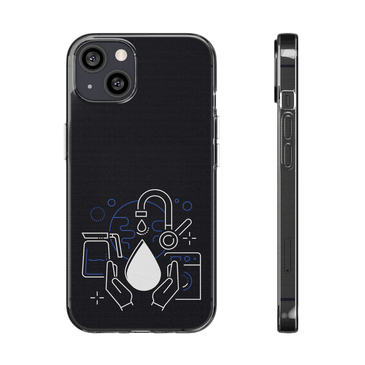 Coques de protection transparentes en silicone pour téléphones portables