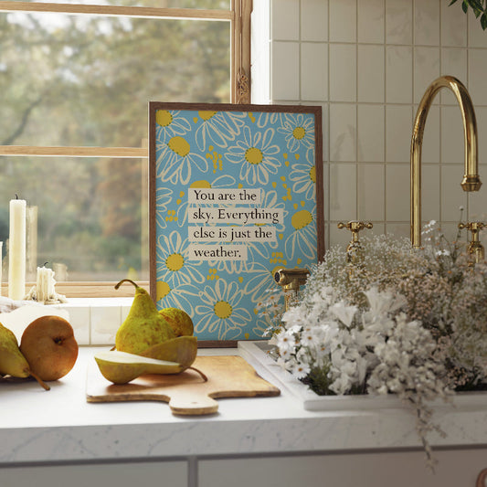 YOU ARE THE SKY BOOK QUOTE PRINT