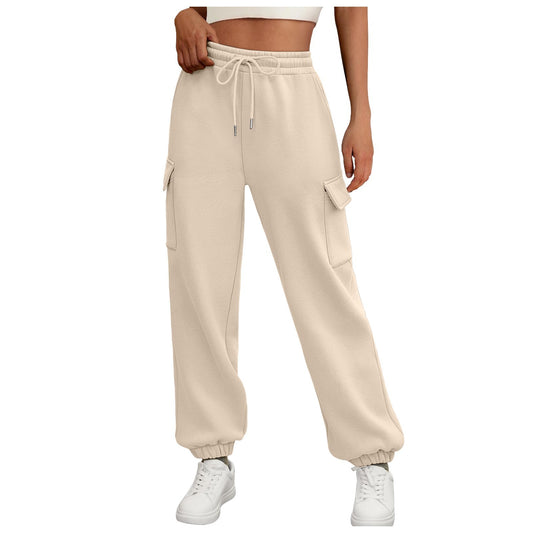 Women's Fleece Lined Joggers - Sweatpants with Pockets