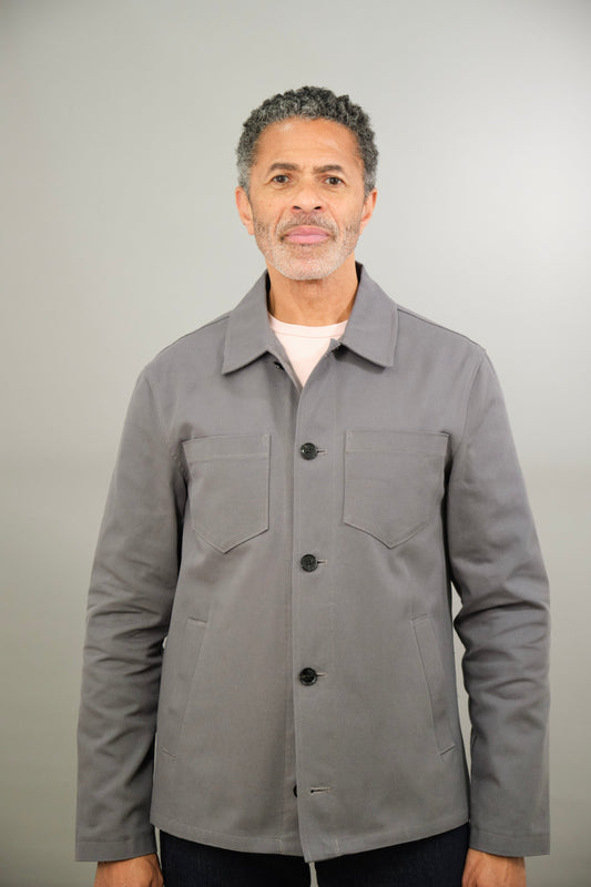 Southend Shacket Unlined - Stone Stretch