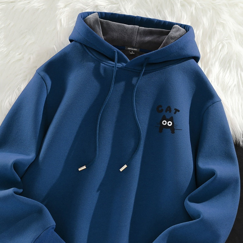 Velvet Padded Thickened Hooded Jacket
