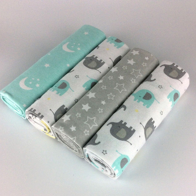 Lot de 4 langes en coton
