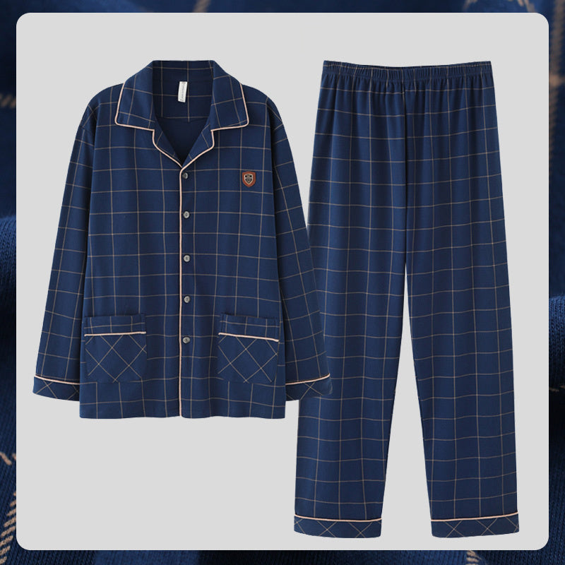 Men cotton Pyjamas Long Sleeves