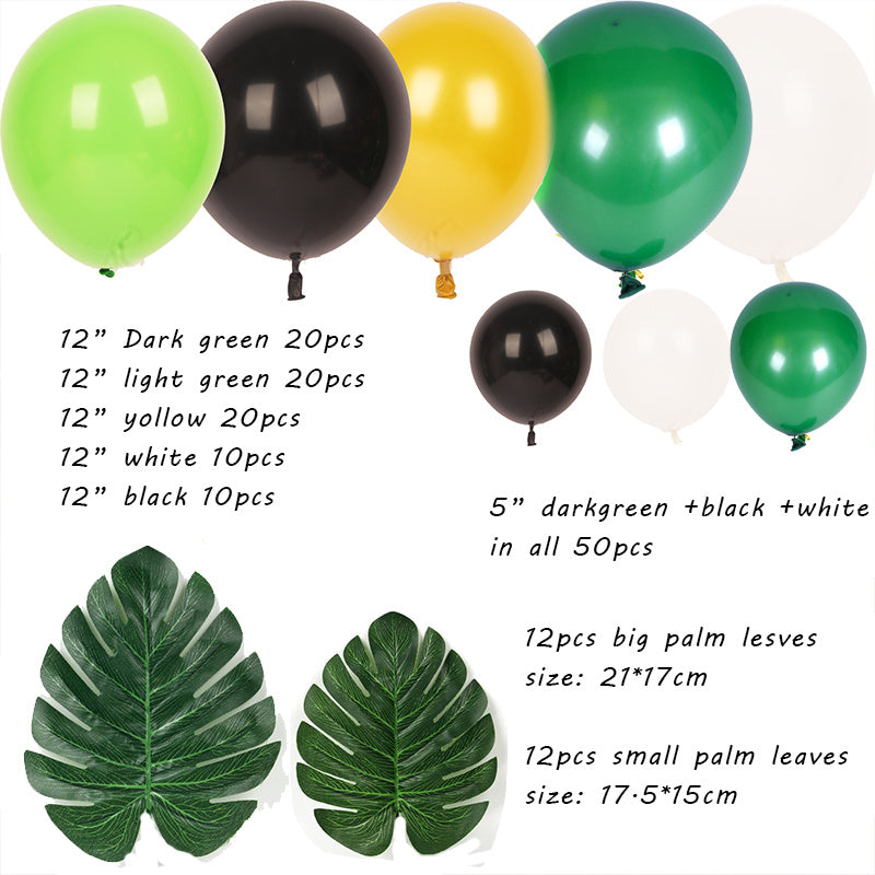 Decoration Green Forest Series Balloons