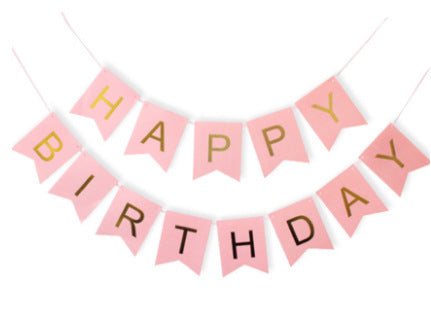 Birthday Decoration Accessories Color Flags