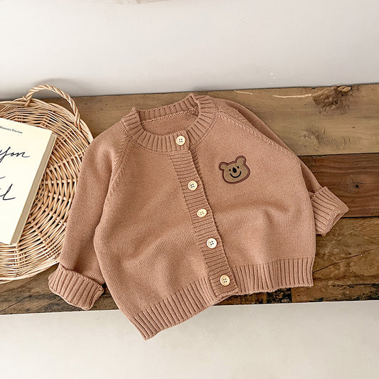 Babies Long Sleeve Knitted Cardigan