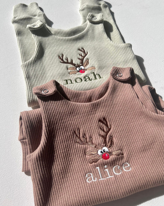 Christmas Reindeer Dungarees