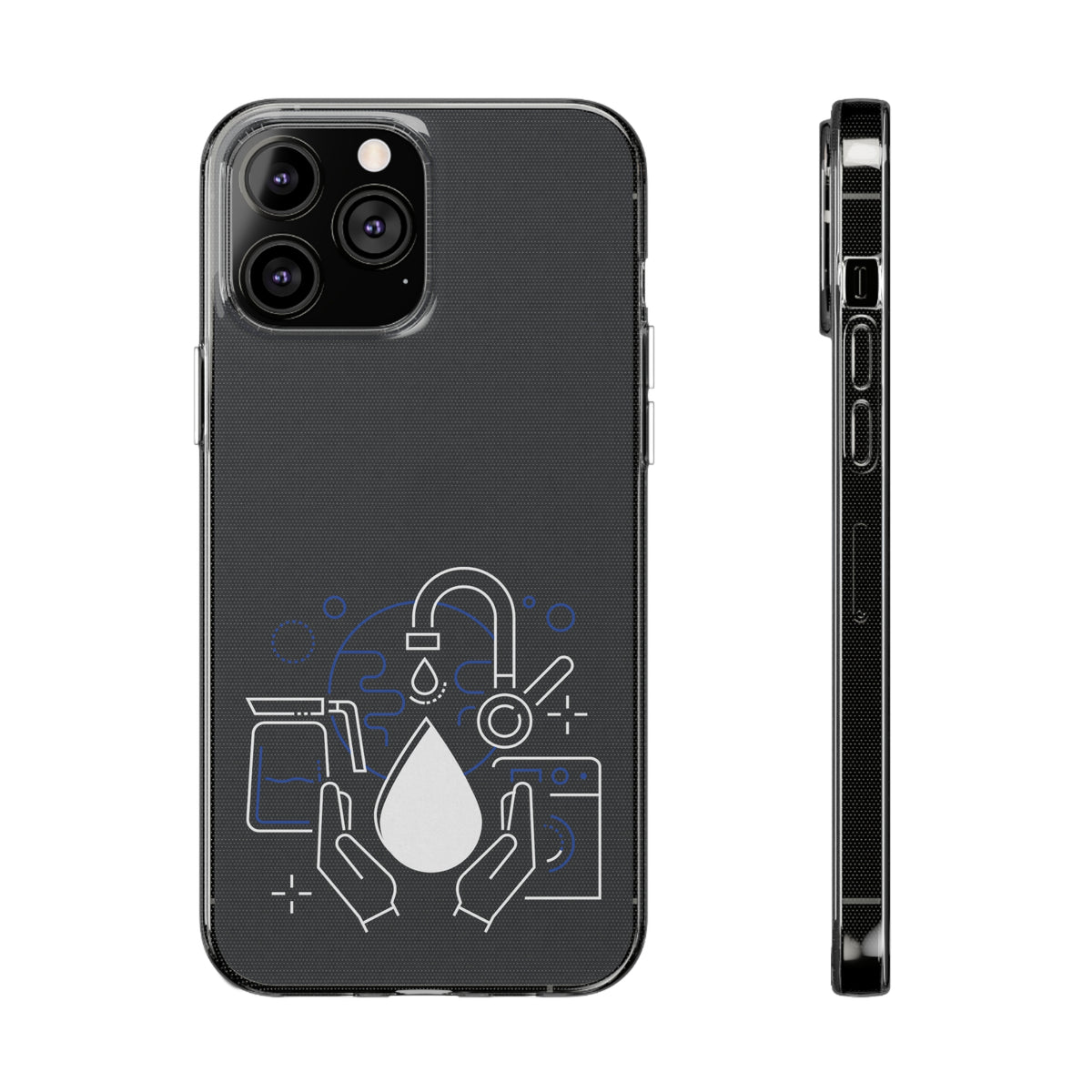 Coques de protection transparentes en silicone pour téléphones portables