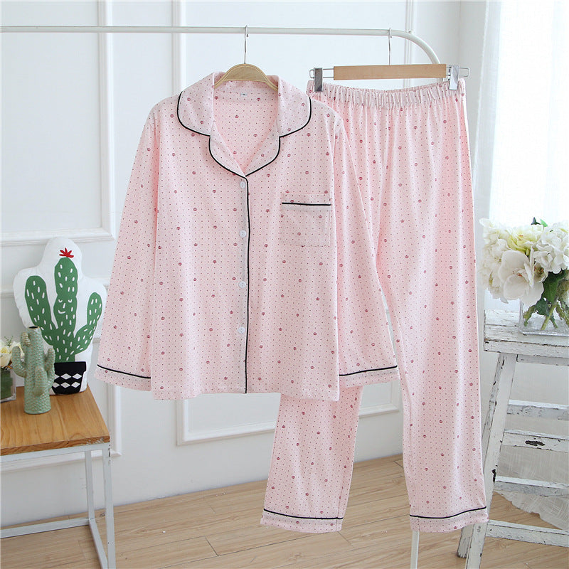 Ensemble pyjama en coton tricoté
