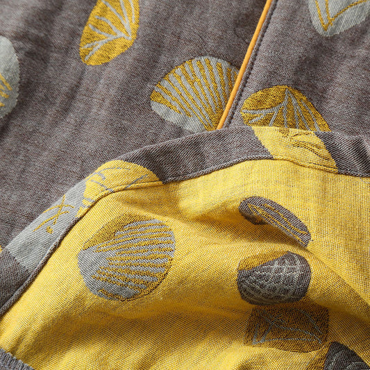 Pure Cotton Double-layer Sheer Pajama Set