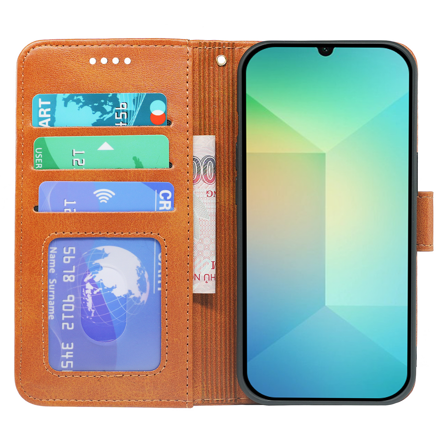 Samsung Galaxy A07 Book Flip Case Leather Wallet