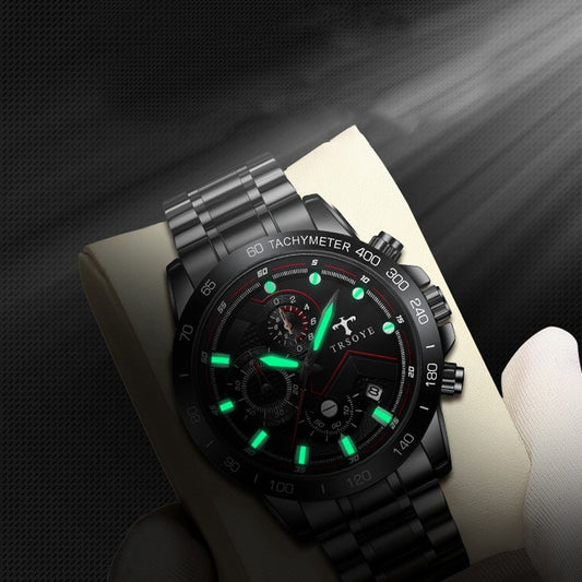 TRSOY Mens Waterproof Quartz Watch