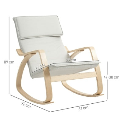 Upholstered Lounge Chair Recliner With High Back