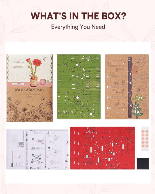 Flowers Bouquet Wooden Craft