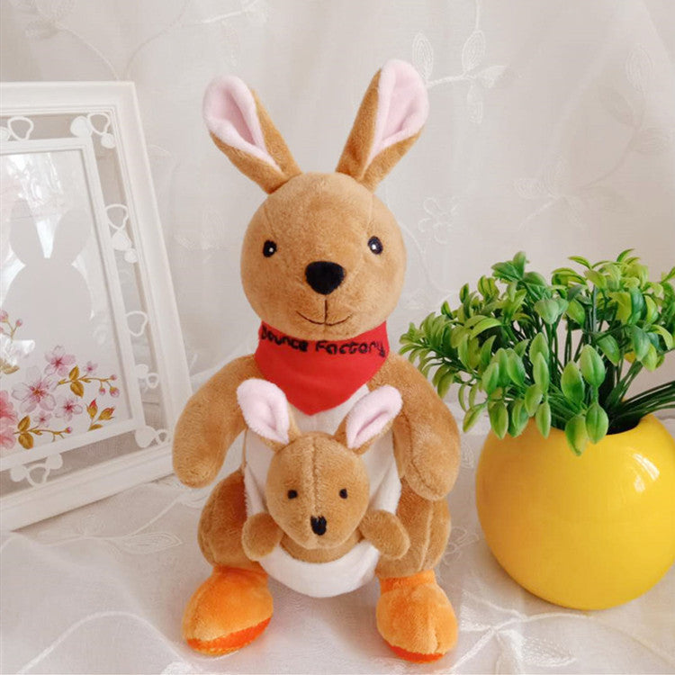 Jouets en peluche kangourou mère et enfant pour enfants