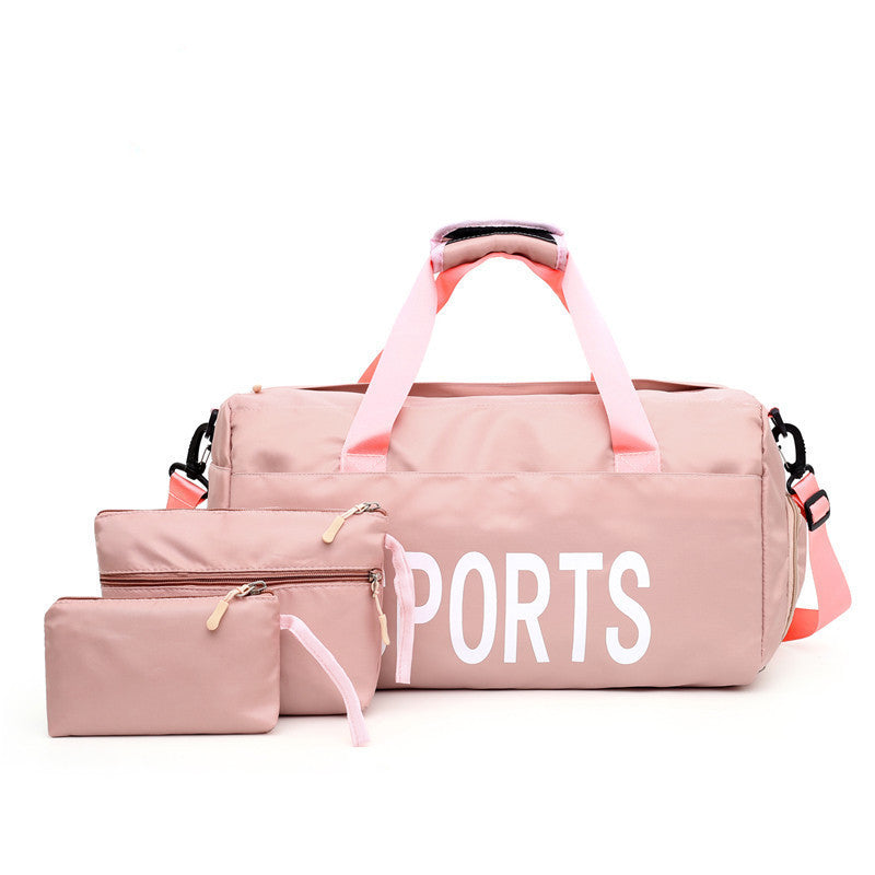 Nylon Sports Bag Set - 3-Piece Gym & Travel Duffel