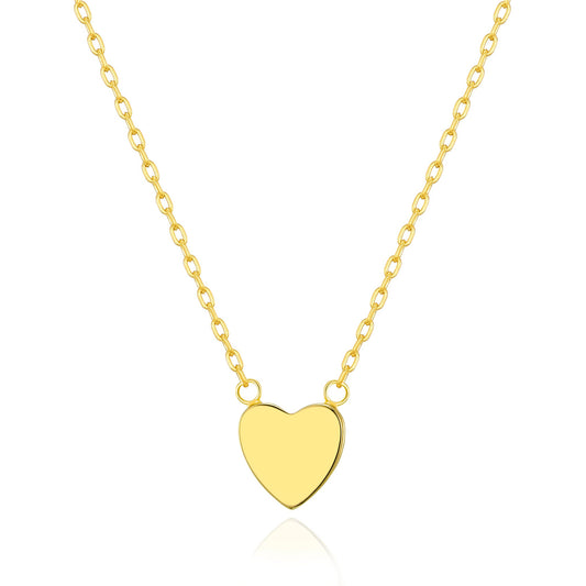 Gold Plated Sister Heart Necklace with Quote Card