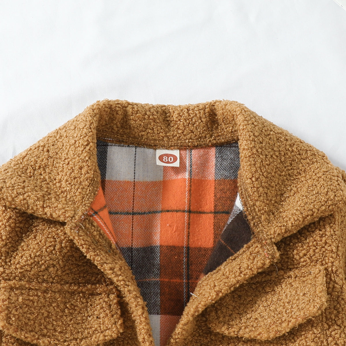 Plush Plaid Reversible Coat