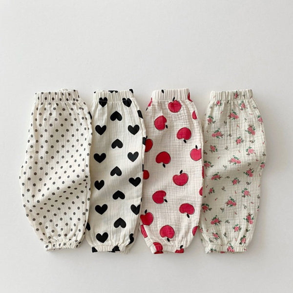 Kids Anti-Mosquito Trousers - Printed Cotton Pants
