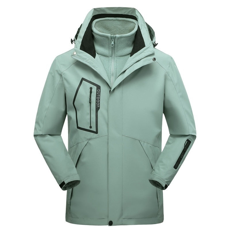 Veste coquille matelassée en coton chaud