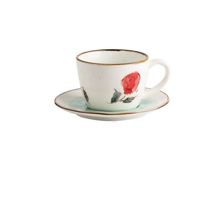 Tasse à café en céramique peinte
