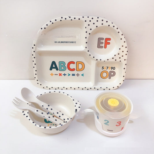 Bamboo Compartment Dinner Plate set