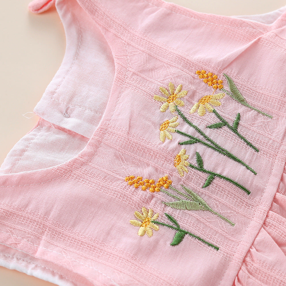 Salopette bébé fille en coton Personnalité Mode
