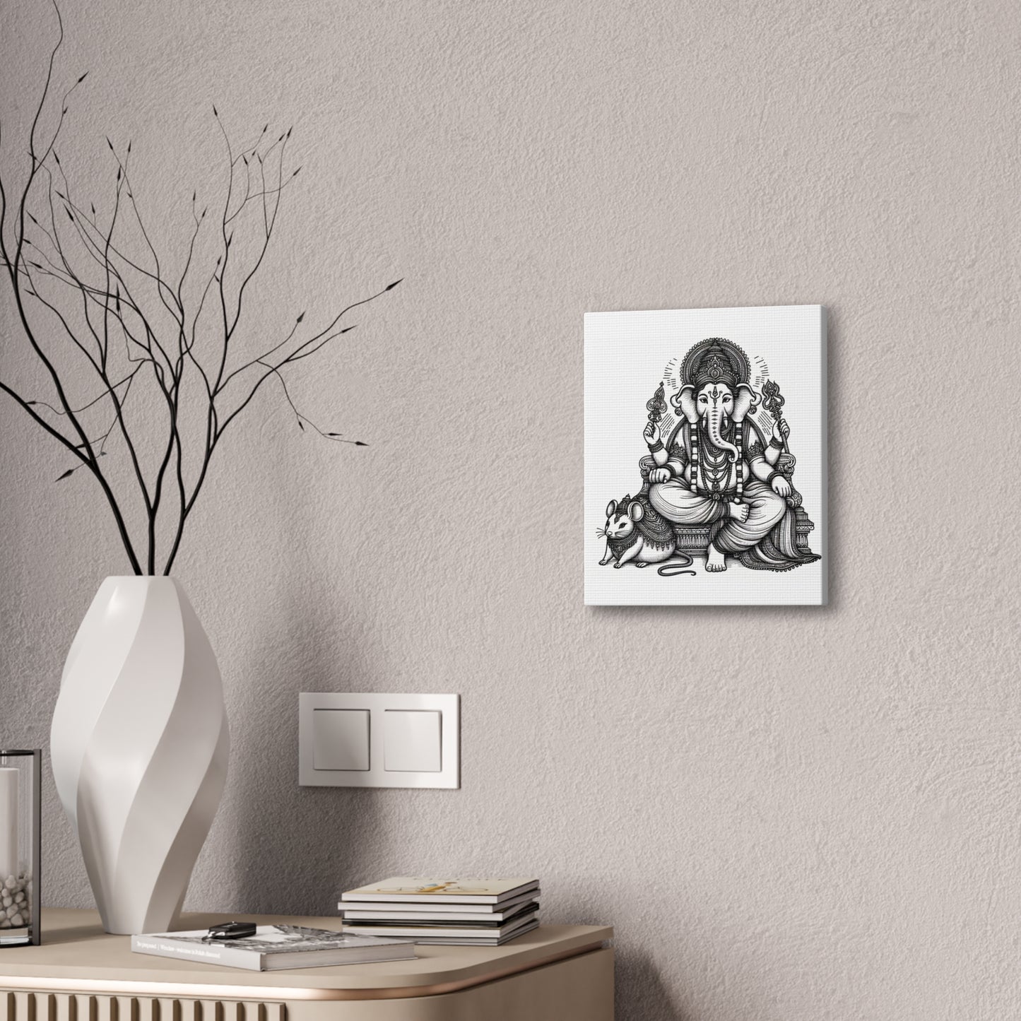 Canvas Ganesha Wall Decor