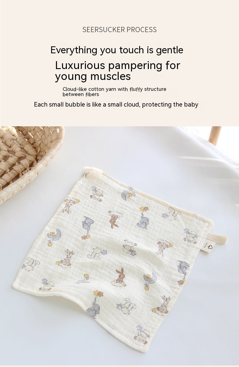 Baby Four-Layer Gauze Towel - Floral Print