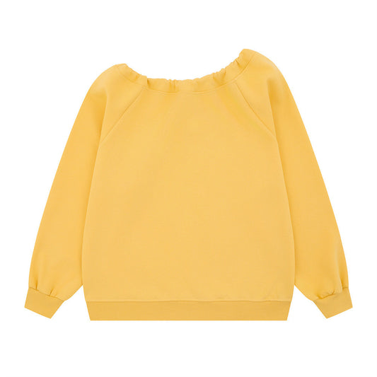 Haut à manches longues décontracté pour femme, à épaules dénudées, style streetwear, automne