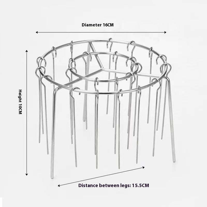 Grille verticale universelle en acier inoxydable pour friteuse à air chaud